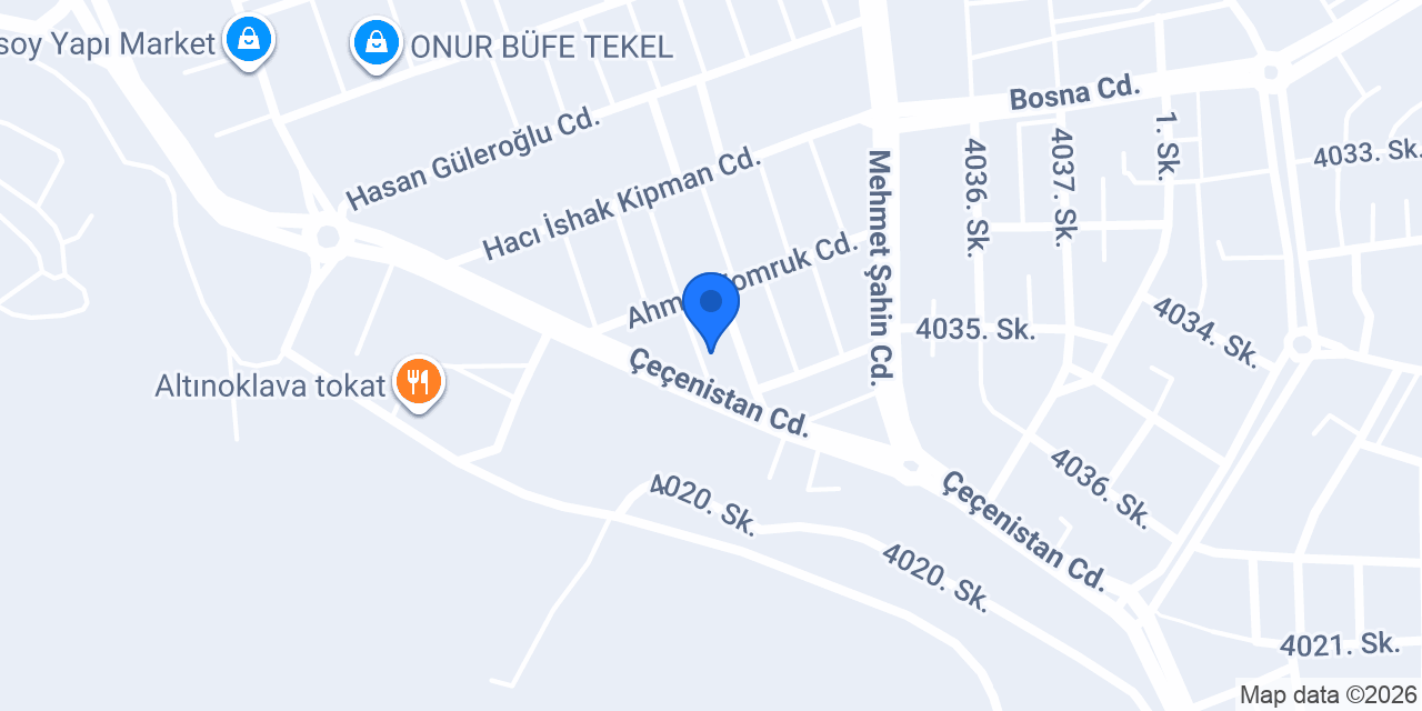 Özen Mobilya konumu