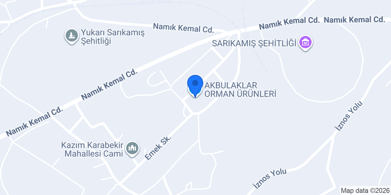 AKBULAKLAR ORMAN ÜRÜNLERİ konumu