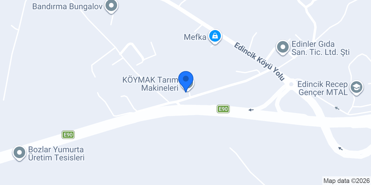 KÖYMAK Tarım Makineleri konumu
