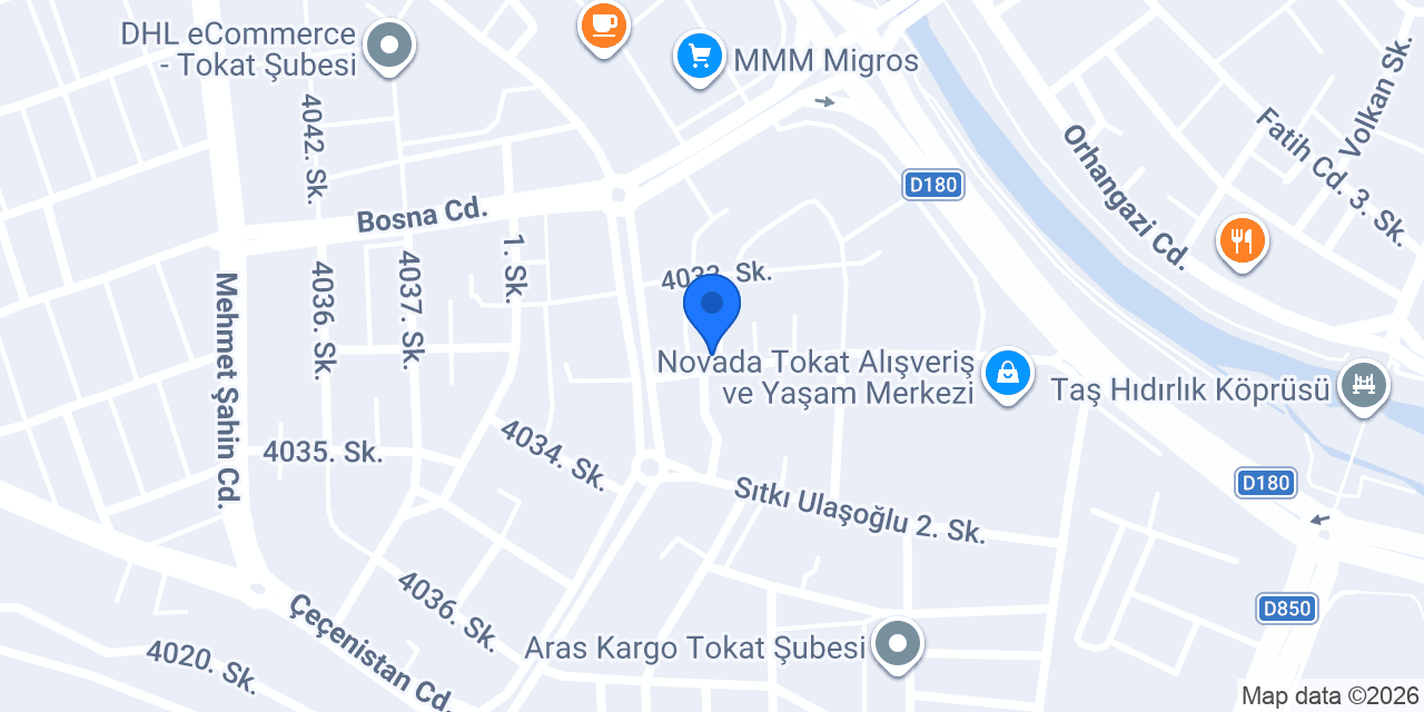 Endless Pizza Tokat konumu