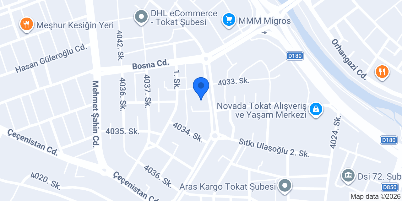KARINCA MOBİLYA TOKAT konumu