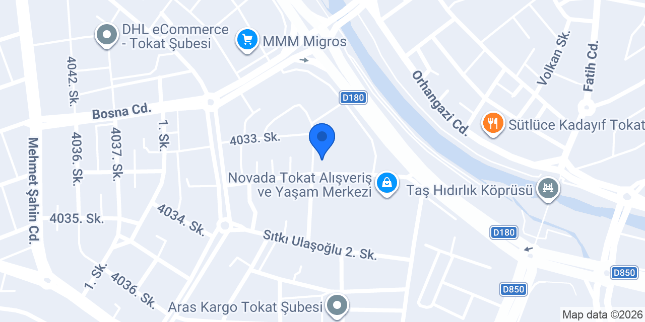 Waffle Lounge Tokat konumu