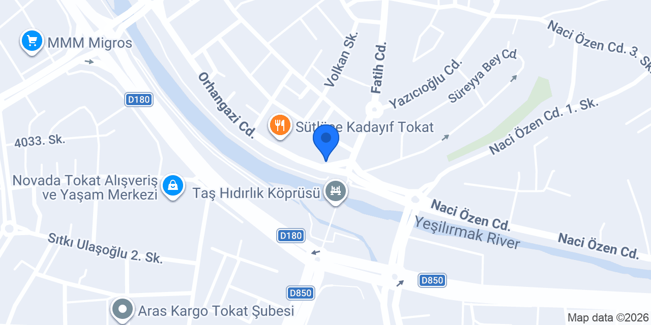 Tokat FloraMia Çiçek konumu