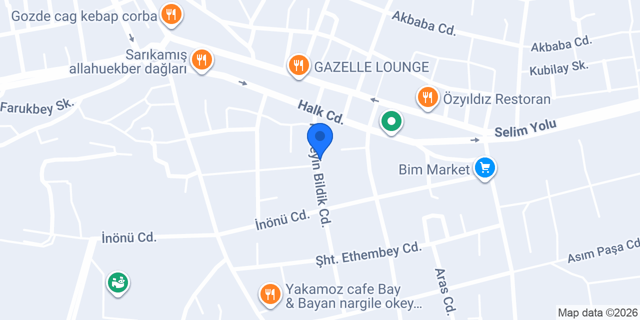 Oksijen Kafe & Restoran konumu