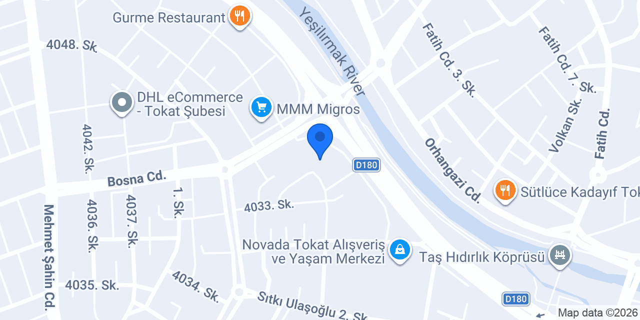 Tokçev | Tokat Çevre Danışmanlık konumu
