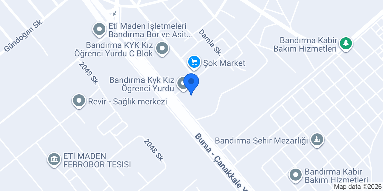 TED Bandırma Koleji konumu