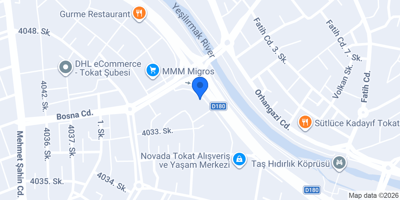 BAŞKENT ASPAVA TOKAT konumu