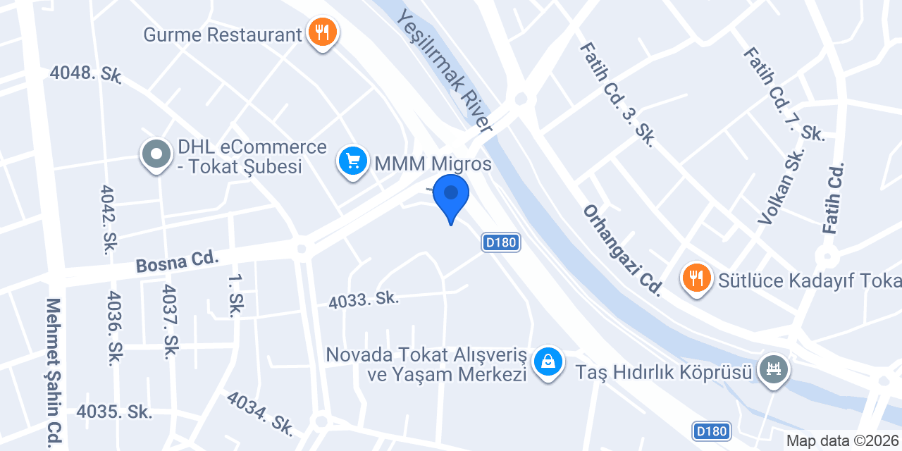 Domino's Pizza Tokat konumu