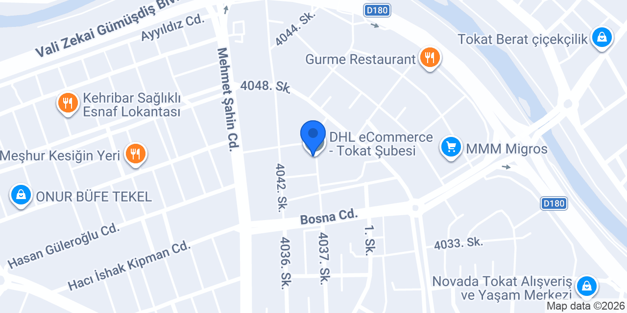 DHL eCommerce - Tokat Şubesi konumu