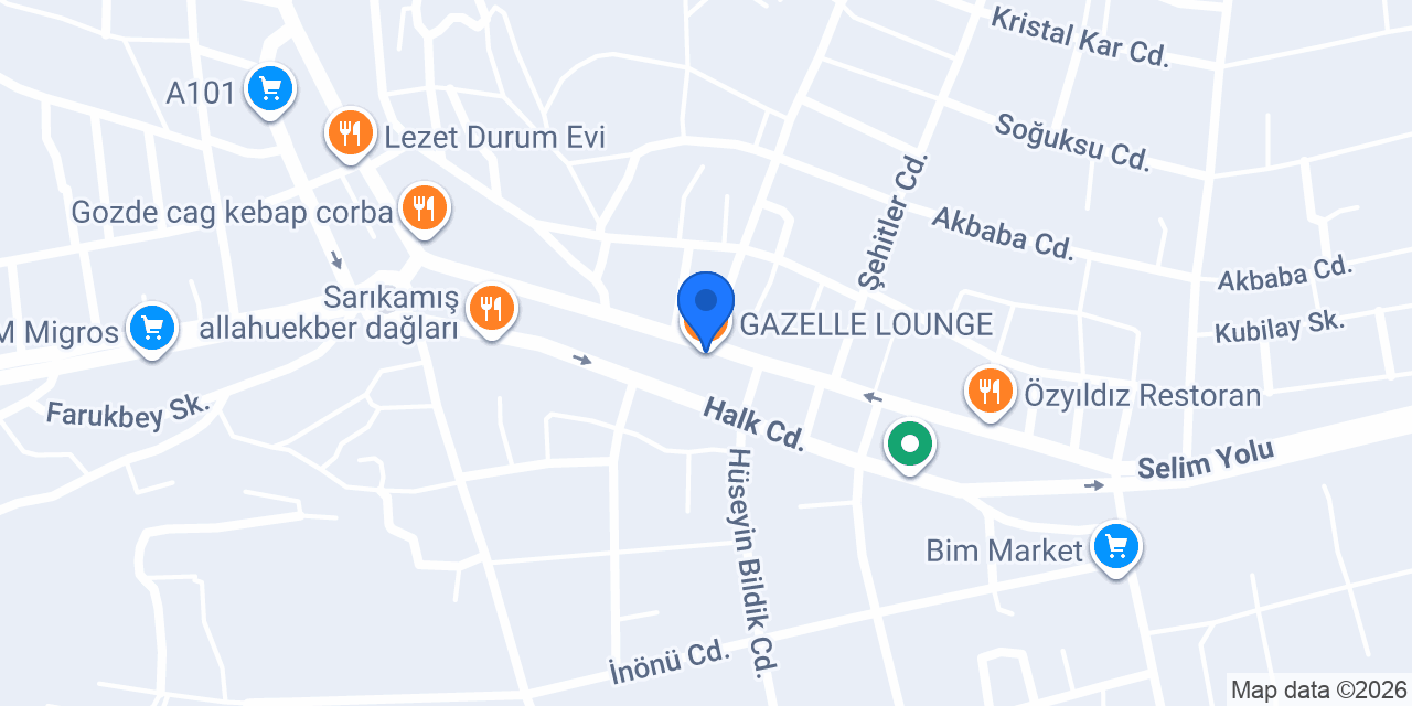 GAZELLE LOUNGE konumu