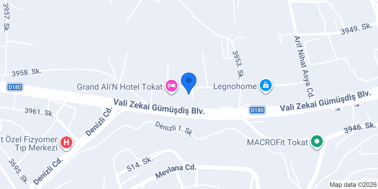 Tokat Bilgi Okulları konumu