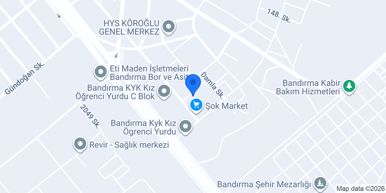 Bandırma ısı sistemleri konumu