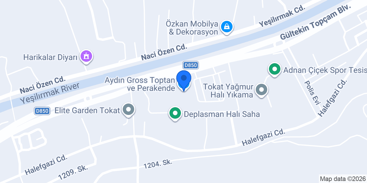 Aydın Gross Toptan ve Perakende konumu