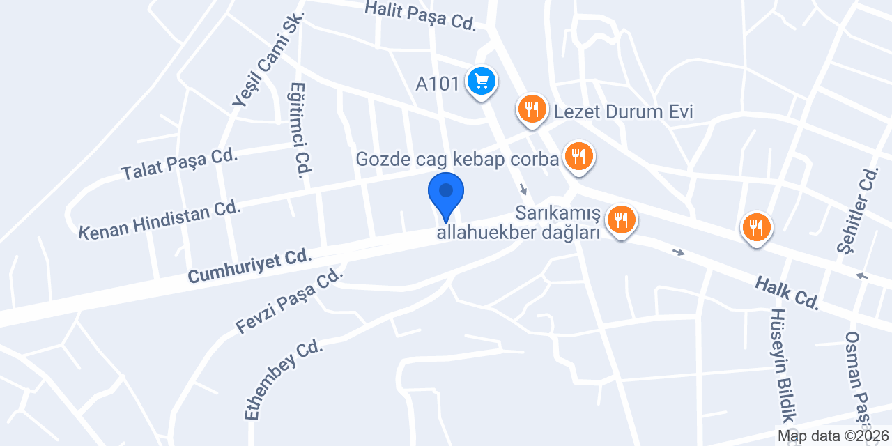İstanbul Dürümcüsü Cemil Usta konumu