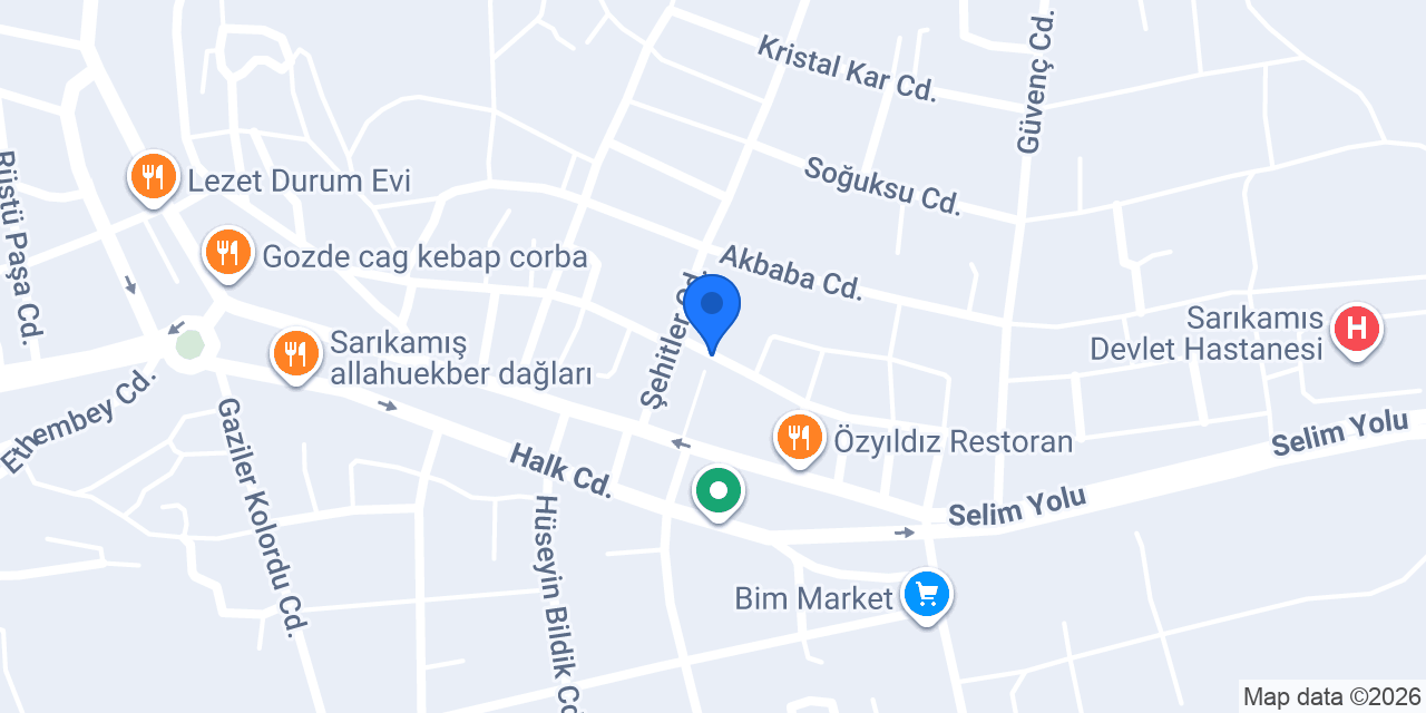Sarıkamış Müftülüğü konumu