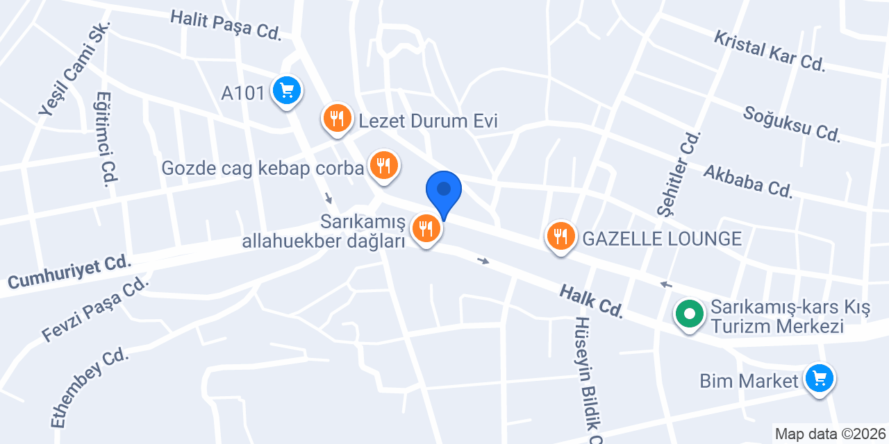 Bereket Dürüm Evi konumu
