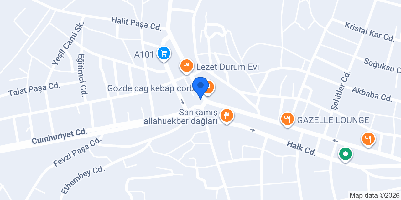 Sarıkamış Taksi Durağı Ümit Çam konumu