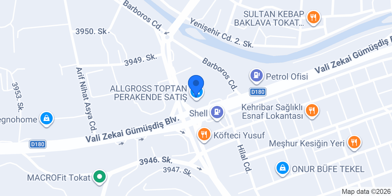 Oses Çiğ Köfte konumu