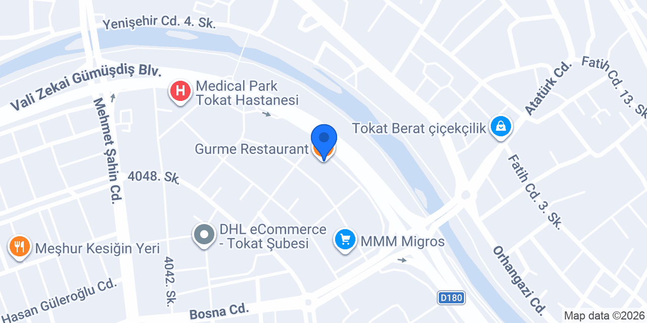 Gurme Restaurant konumu