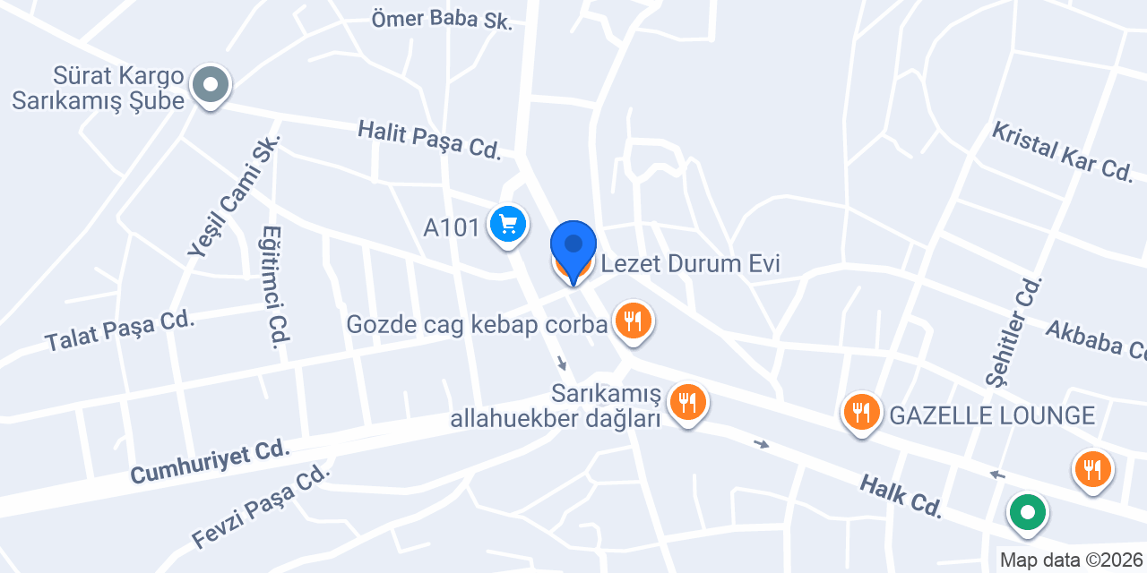 Lezet Durum Evi konumu