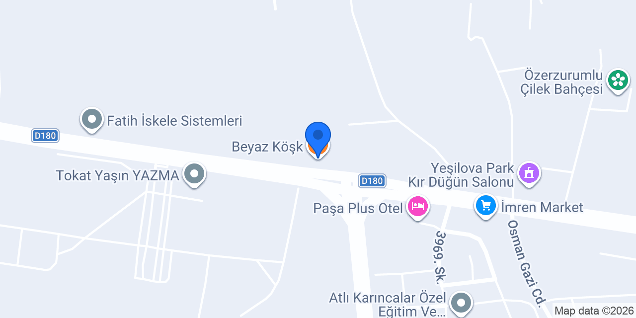 Beyaz Köşk konumu