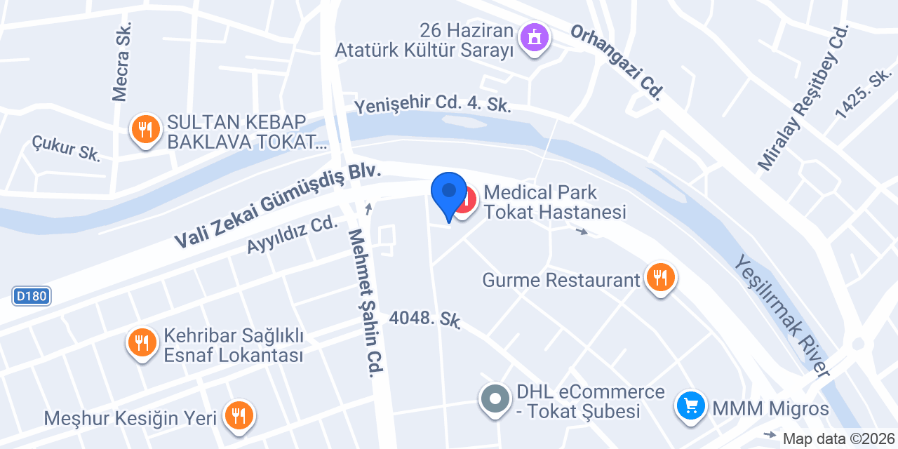 Tokat Üroloji konumu