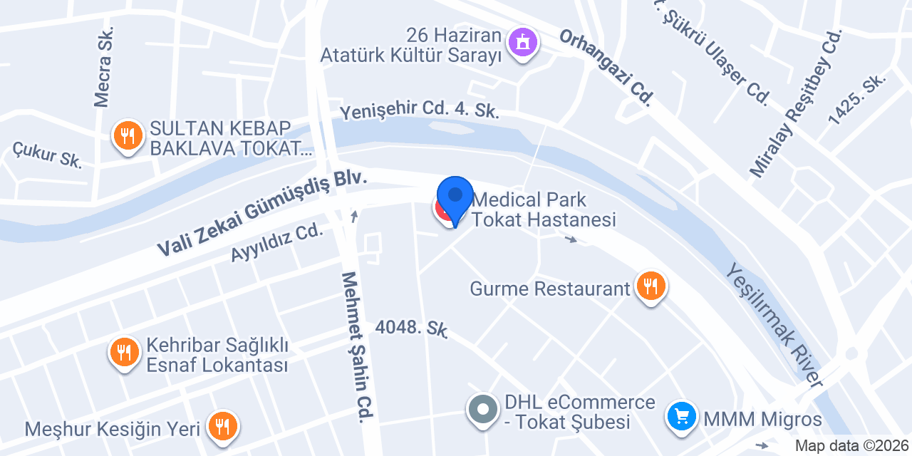 Tokat Obezite Cerrahi Doç Dr Celil Uğurlu konumu