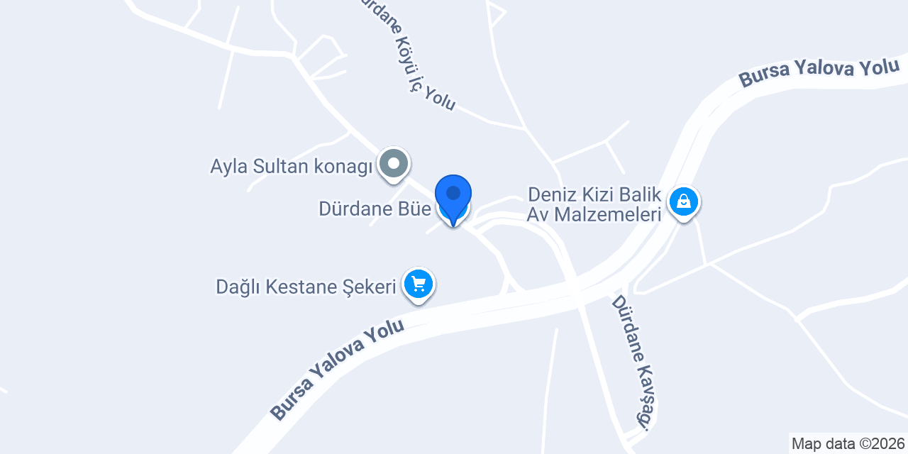 Dürdane Büe konumu