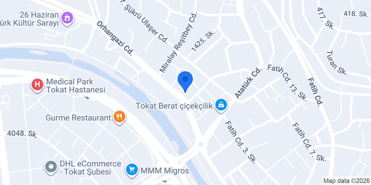 Çamaltı Kasap Tokat konumu