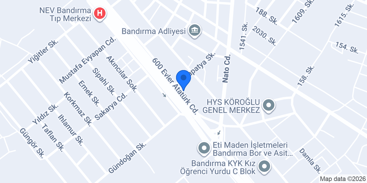 GALERİ MAP BANDIRMA konumu
