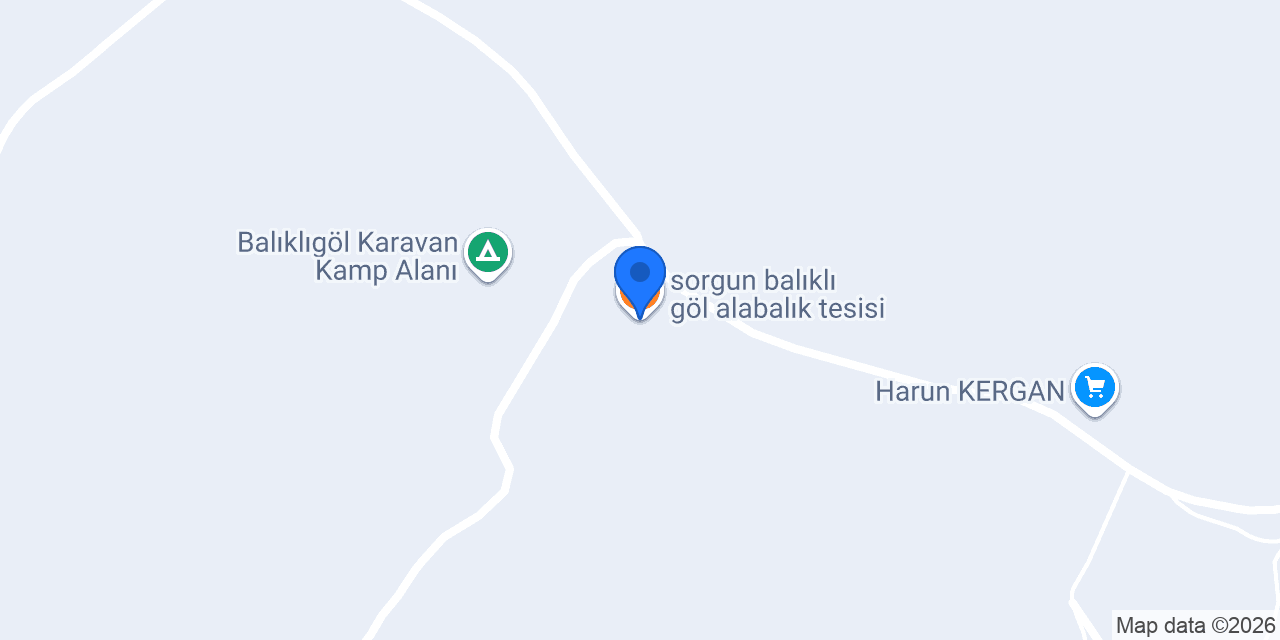 sorgun balıklı göl alabalık tesisi konumu