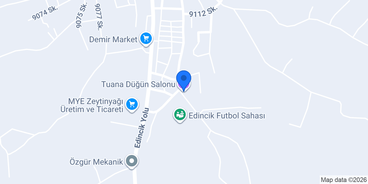 Tuana Düğün Salonu konumu