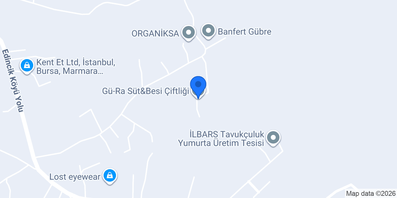 Gü-Ra Süt&Besi Çiftliği konumu
