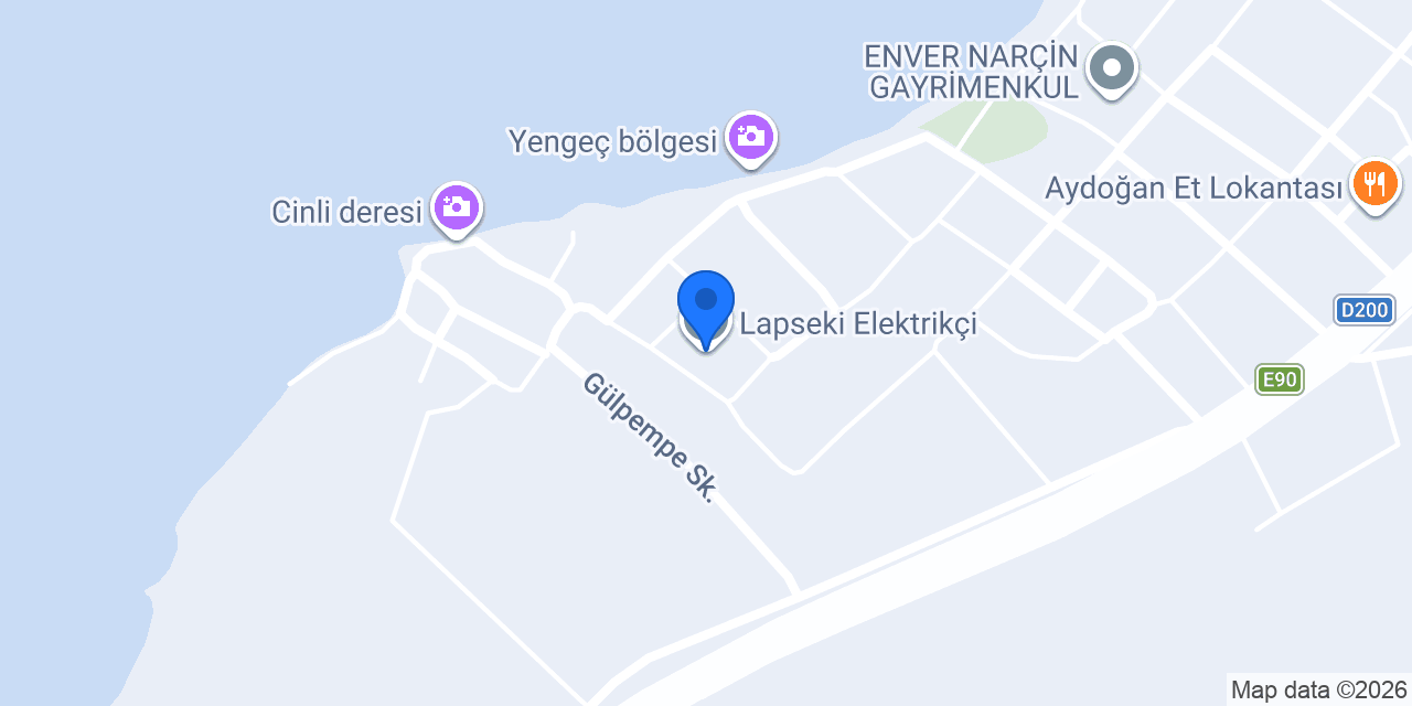 Lapseki Elektrikçi konumu