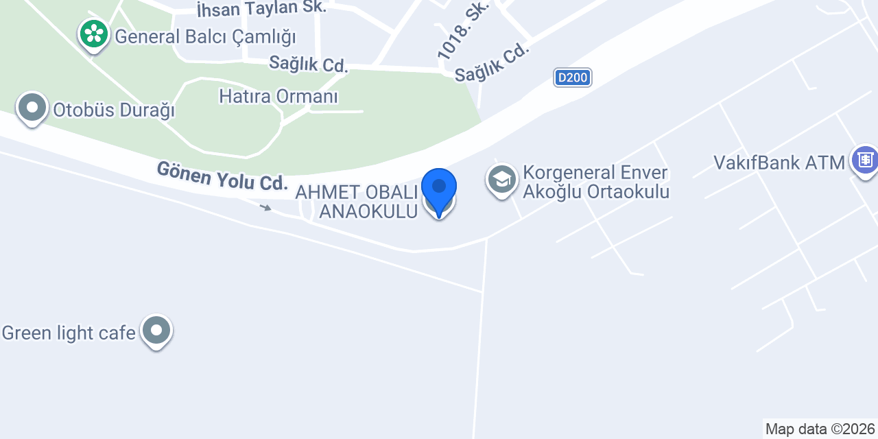 AHMET OBALI ANAOKULU konumu