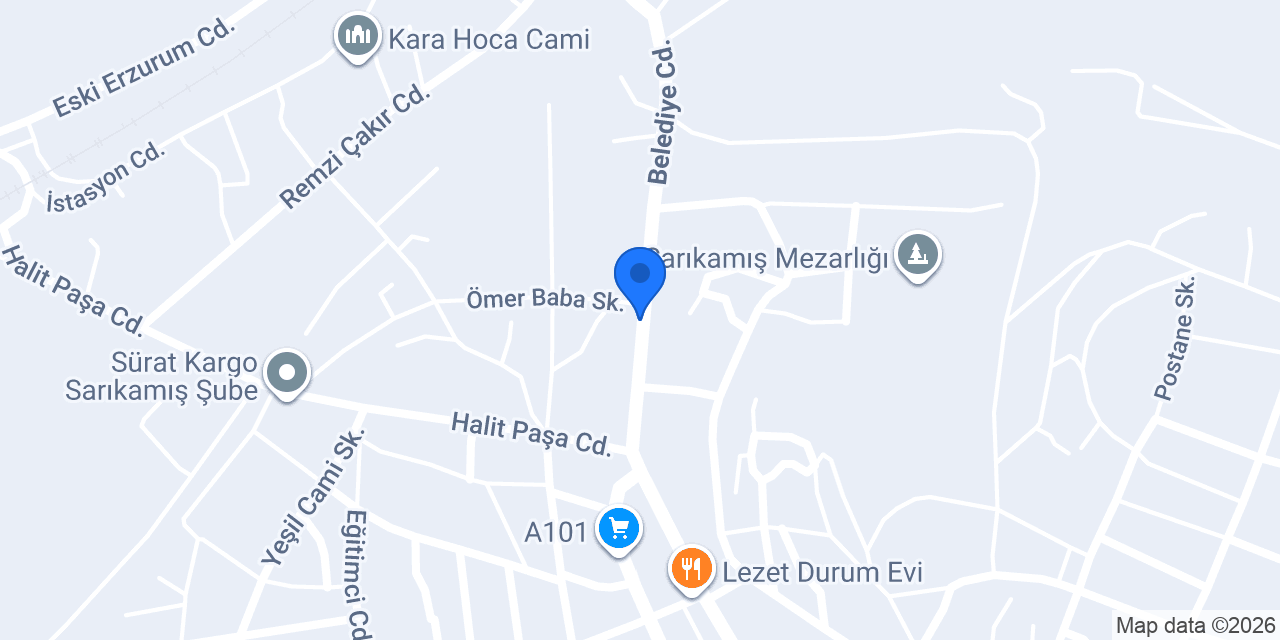 Sarıkamış Taksi konumu