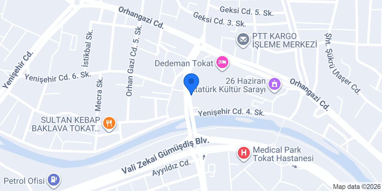 Tokat Taksi konumu