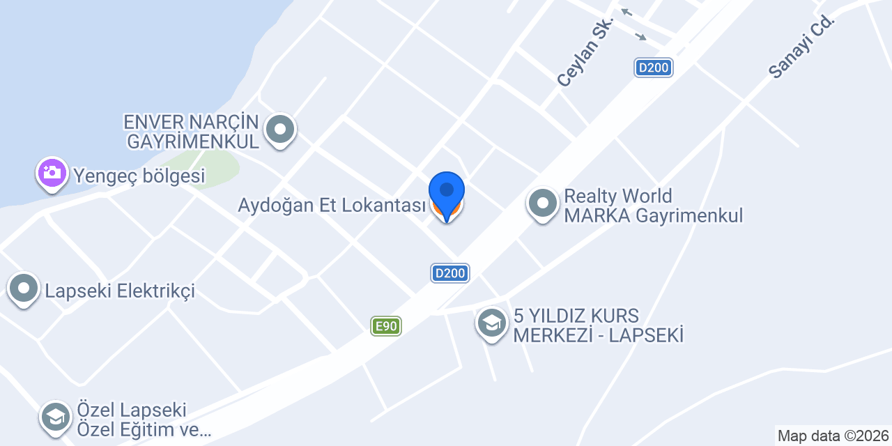 Aydoğan Et Lokantası konumu