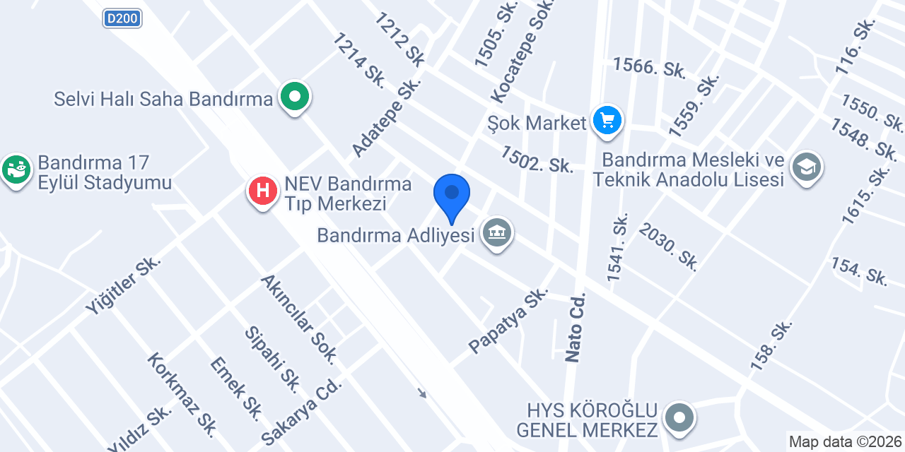 Avukat Senem Şen konumu