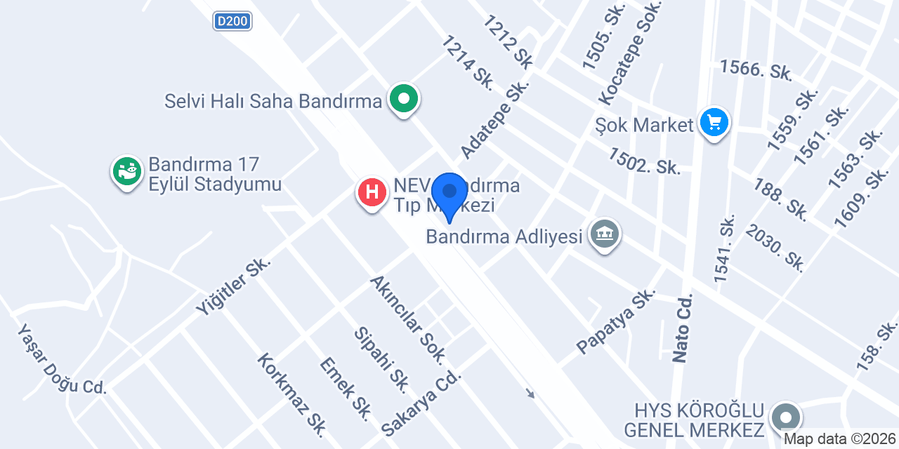 Bandırma Oto Ekspertiz konumu