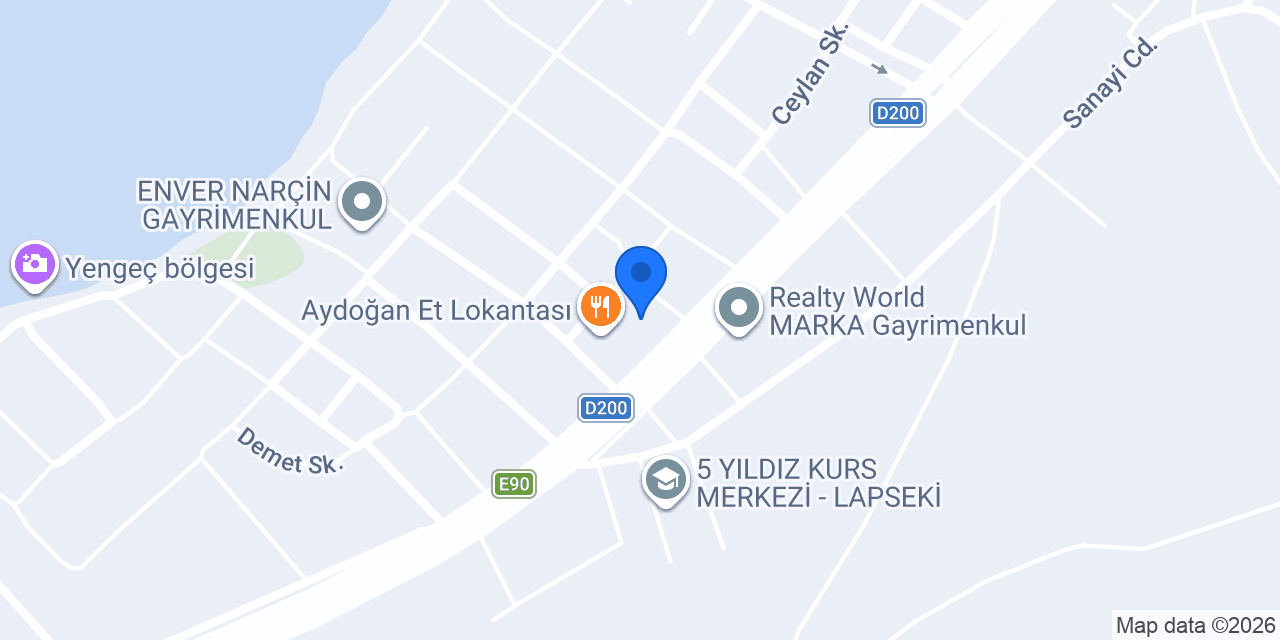 Memnune Cafe & Aydoğan et lokantası konumu