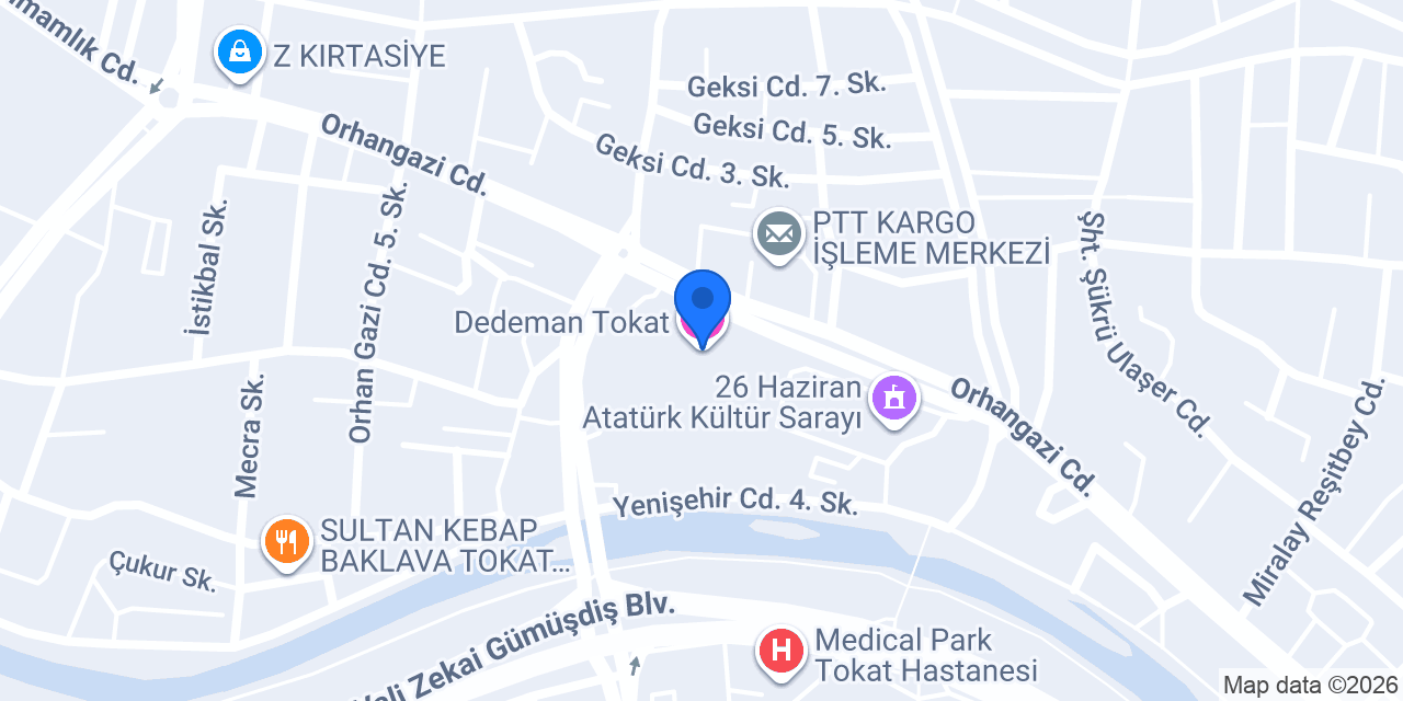 Dedeman Tokat konumu