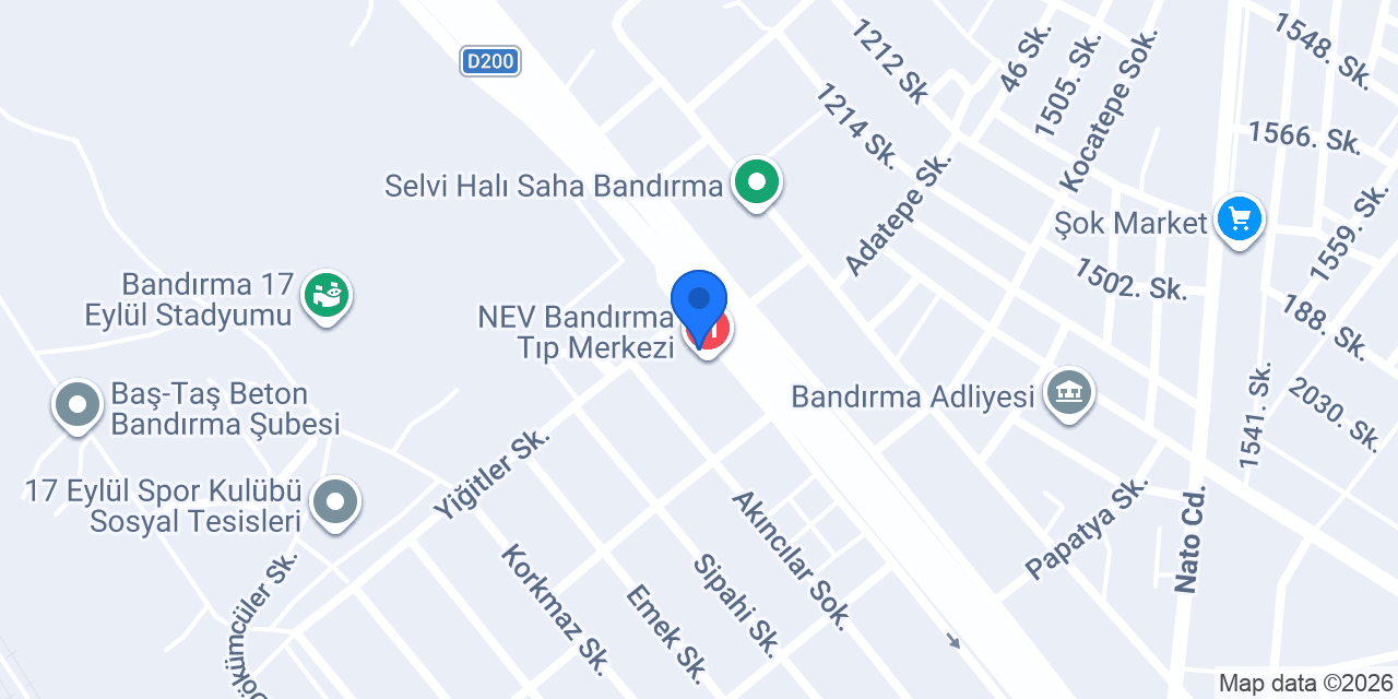 Nev Tıbbi Tanı ve Görüntüleme Merkezi konumu