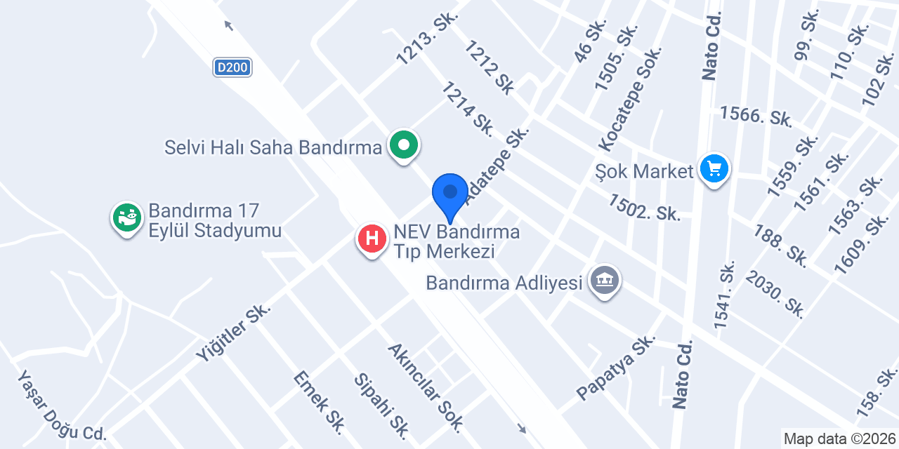 BANDIRMA 1 NOTERİ konumu