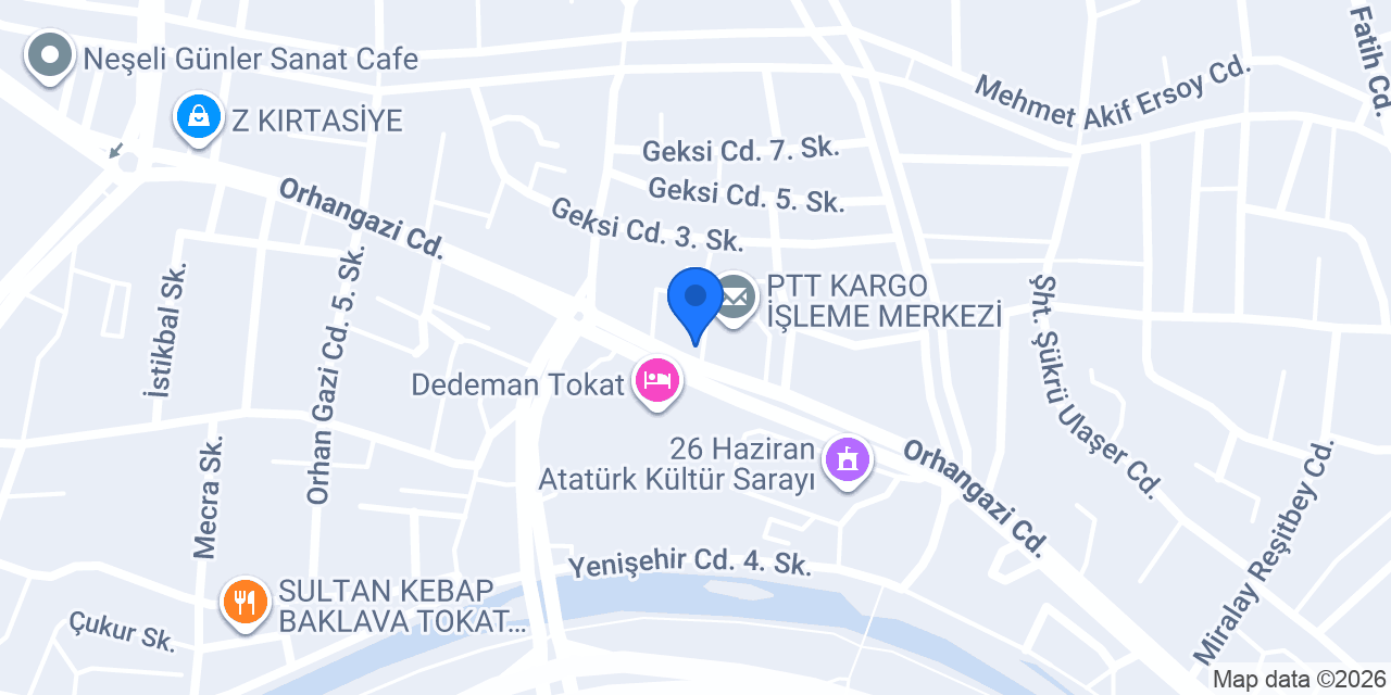 Ptt Baş Müdürlüğü konumu