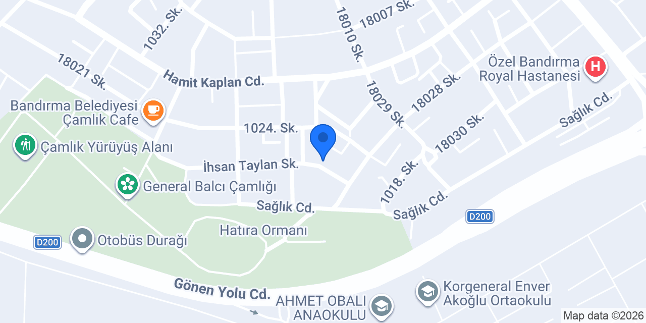 Yağmur Cafe konumu
