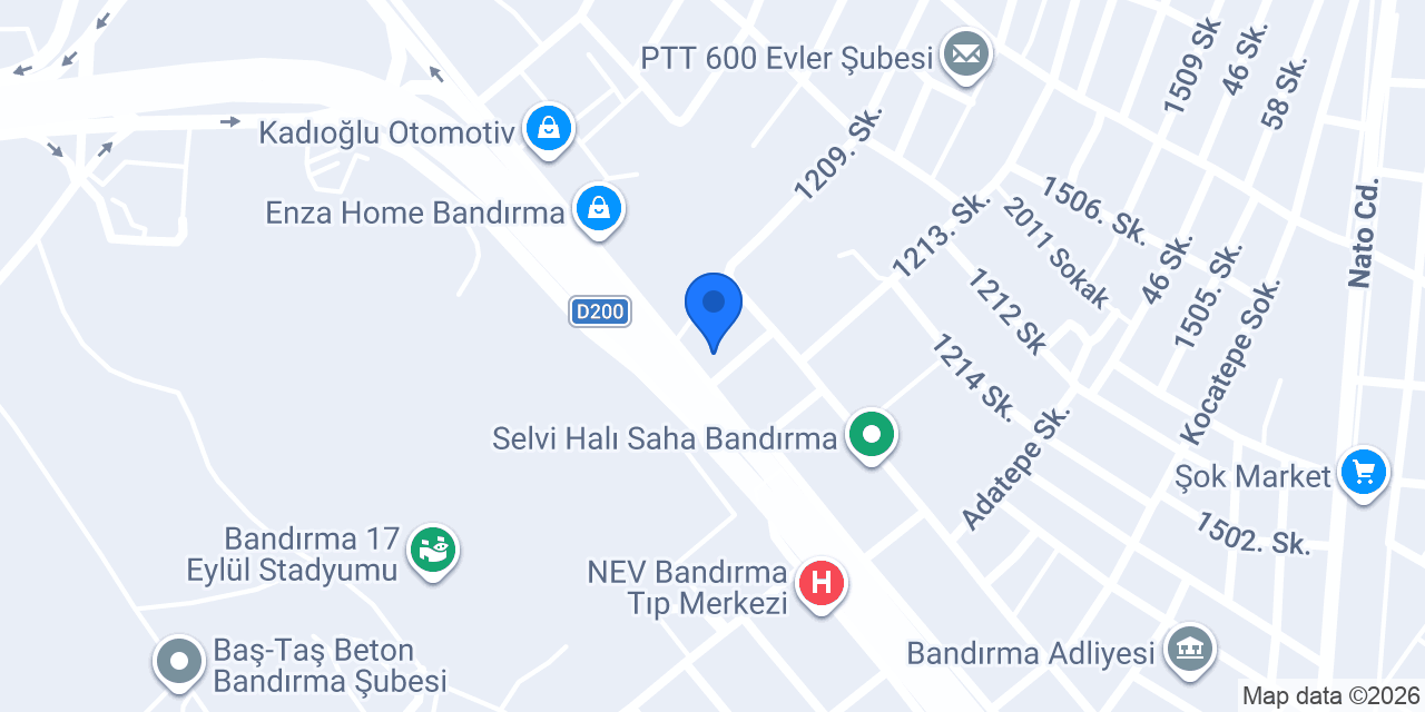 Barlan Oto Lastik konumu