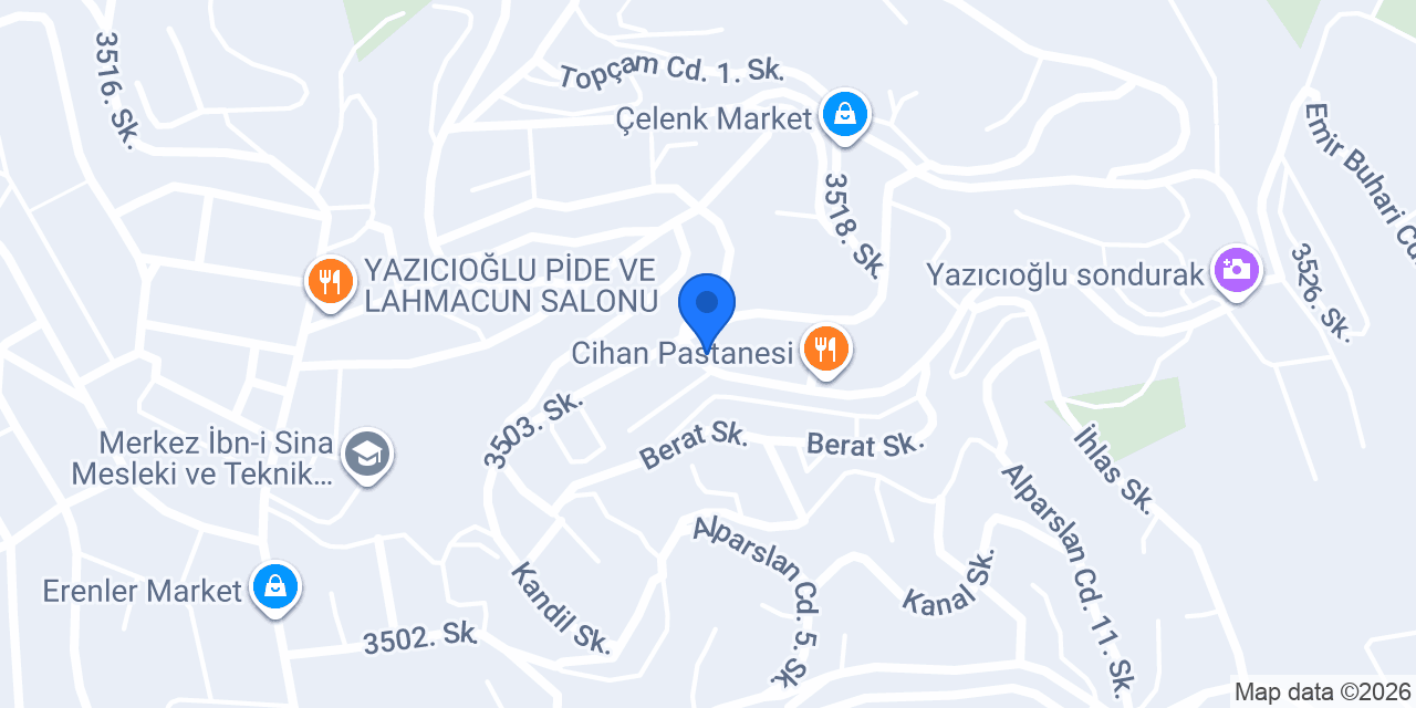 Özer Erkek Kuaförü konumu