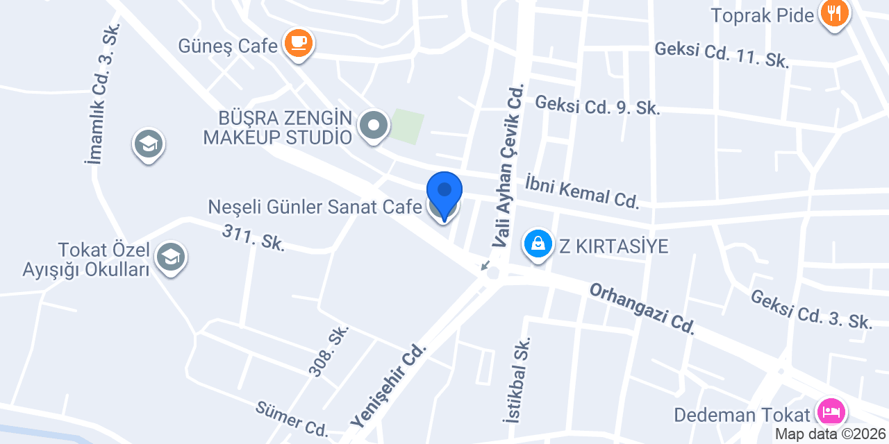Neşeli Günler Sanat Cafe konumu