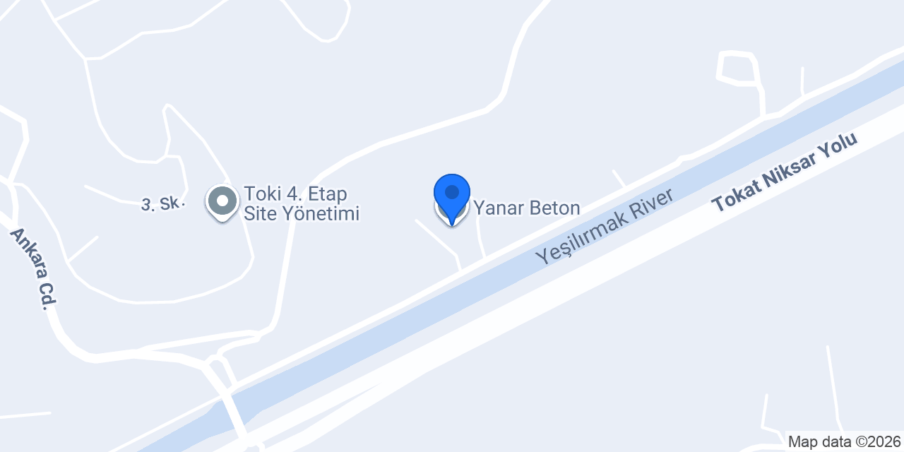 Yanar Beton konumu